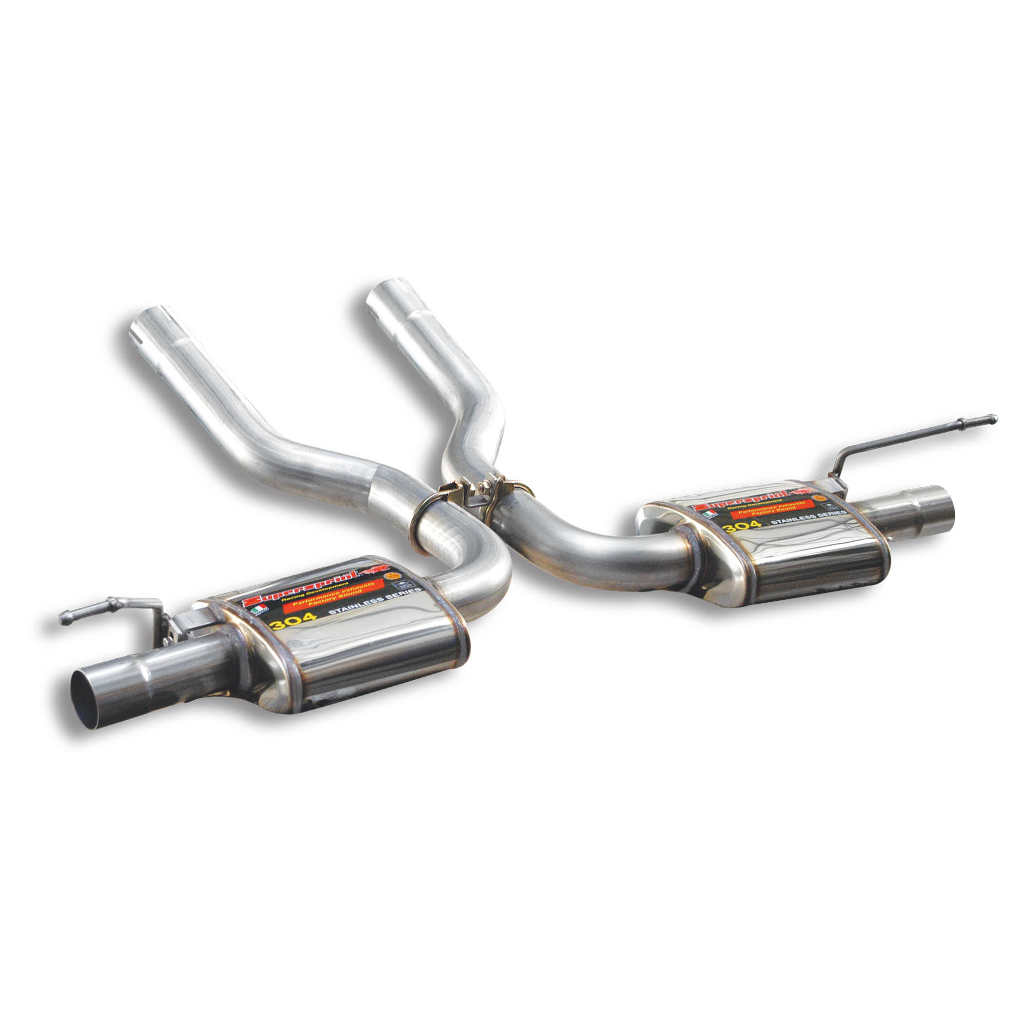 Posteriore Racing Destro - Sinistro + raccordi Y-Pipe per terminali di serie